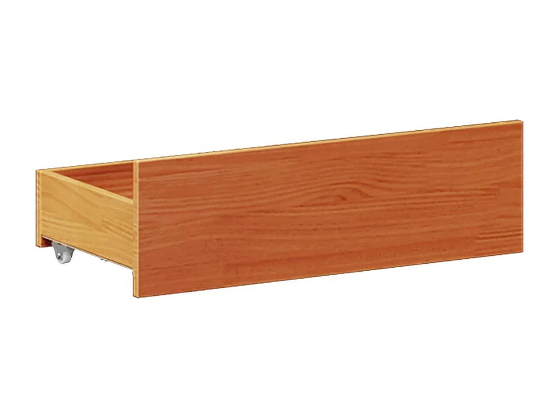 Giroletto senza Materasso con Testata Marrone Cera 150x200 Pino