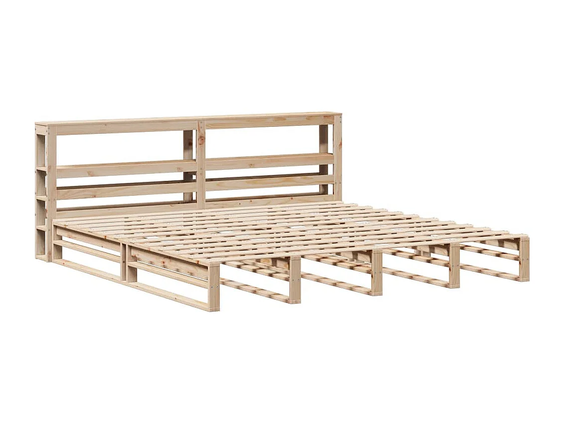 Cadre de lit sans matelas 180x200 cm bois massif de pin