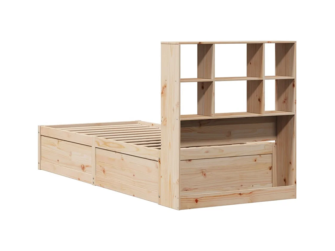 Giroletto senza Materasso 100x200 cm in Legno Massello di Pino