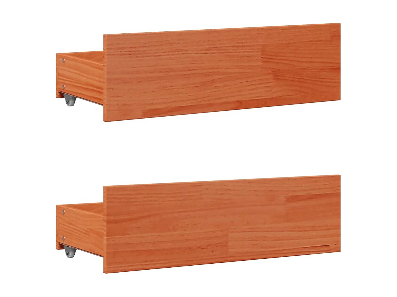 Cadre de lit sans matelas avec tiroirs 90x200cm bois pin massif