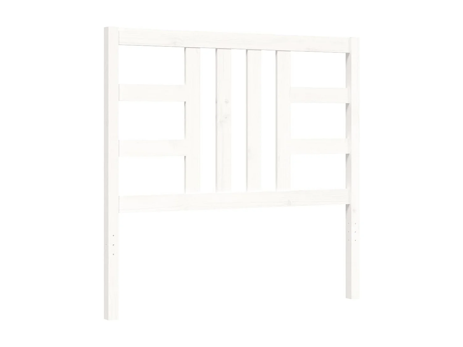 Cadre de lit sans matelas blanc 100x200 cm bois de pin massif