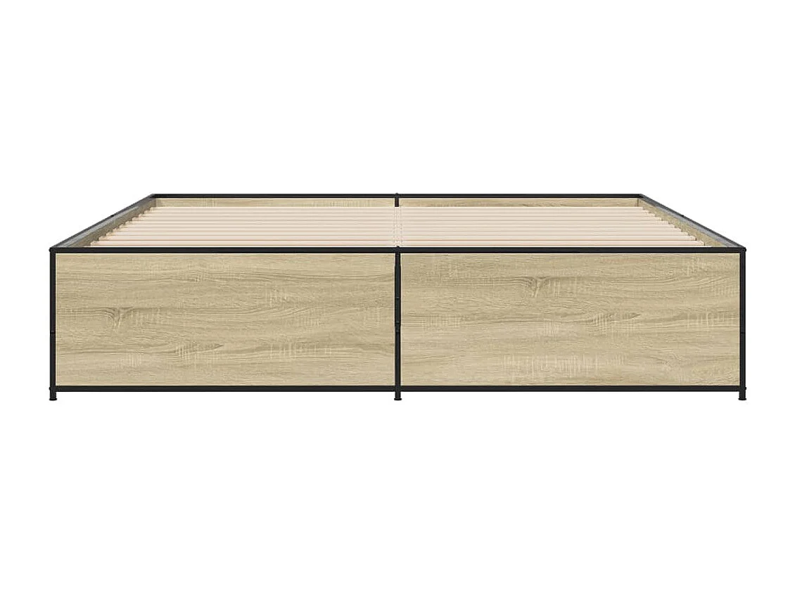Cadre de lit sans matelas chêne sonoma 180x200 cm