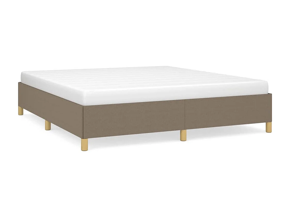 Bedframe zonder matras stof taupe 180x200 cm