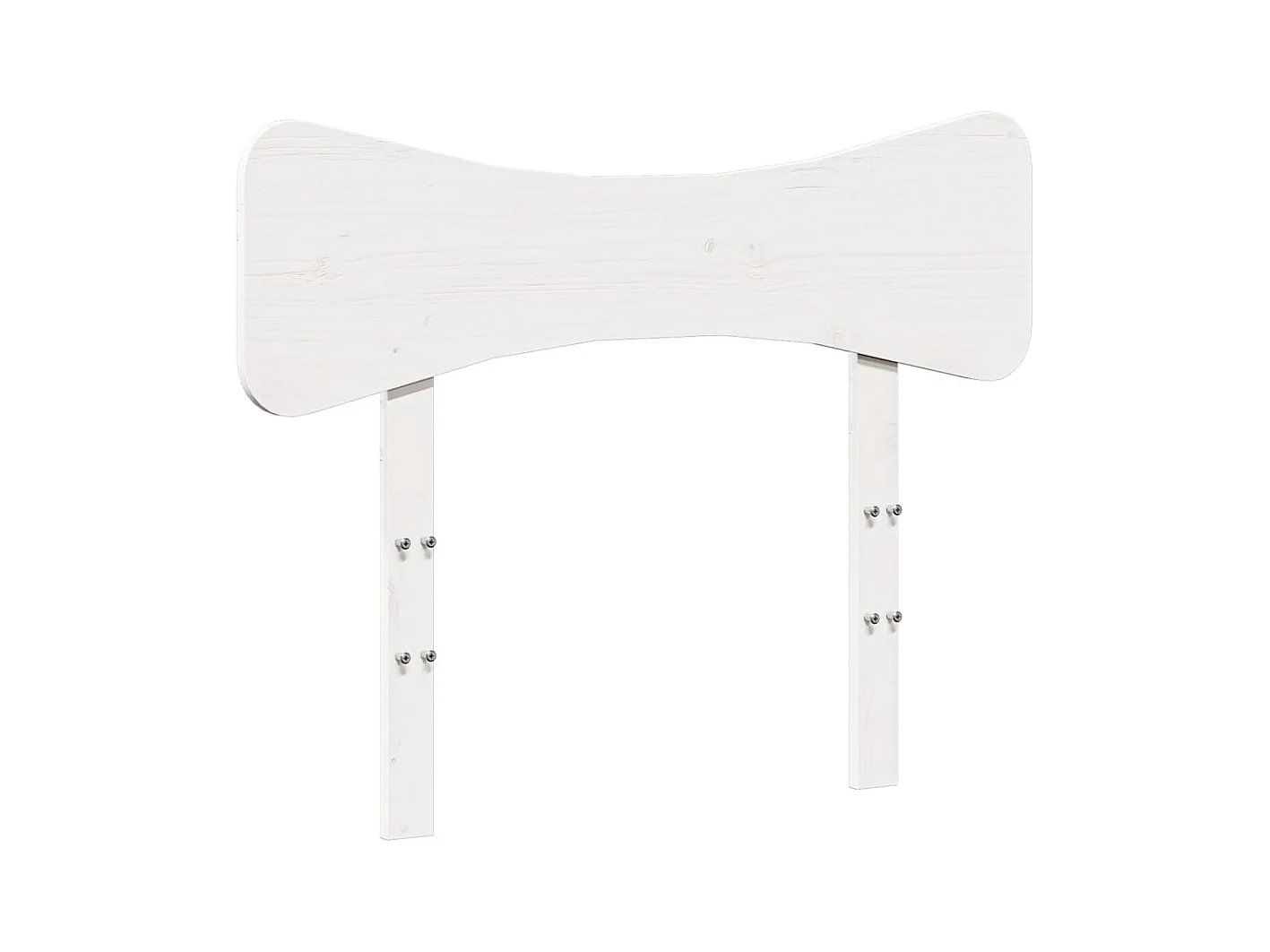 Cadre de lit sans matelas blanc 90x200 cm bois de pin massif