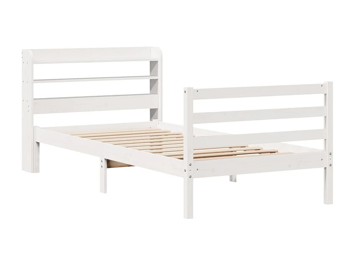 Estrutura cama c/ cabeceira sem colchão 90x190 cm branco