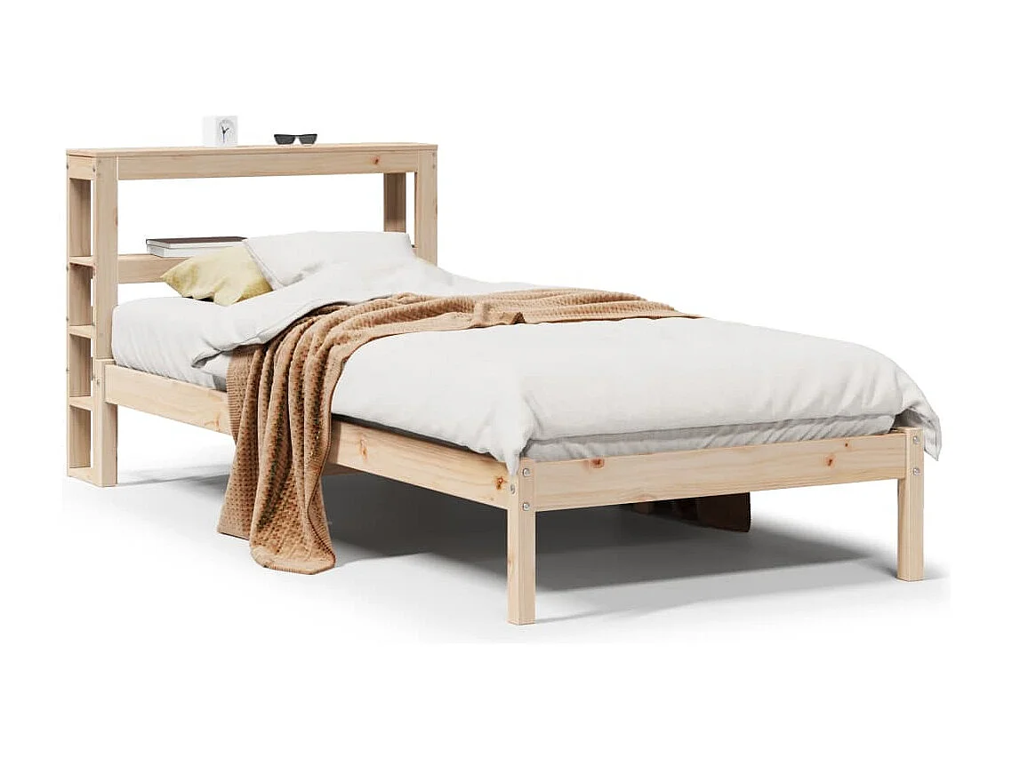 Cama sem colchão 90x190 cm madeira de pinho maciça