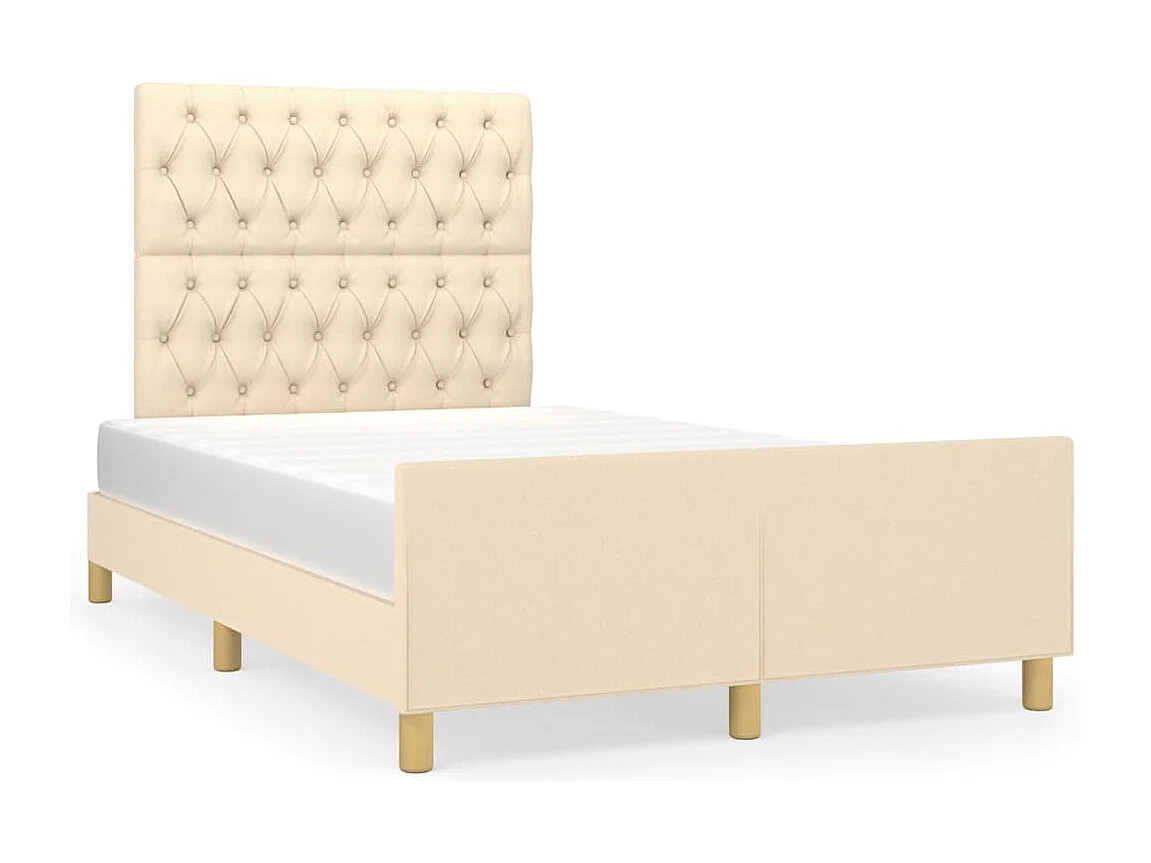 Giroletto senza Materasso Crema 120x200 cm Tessuto