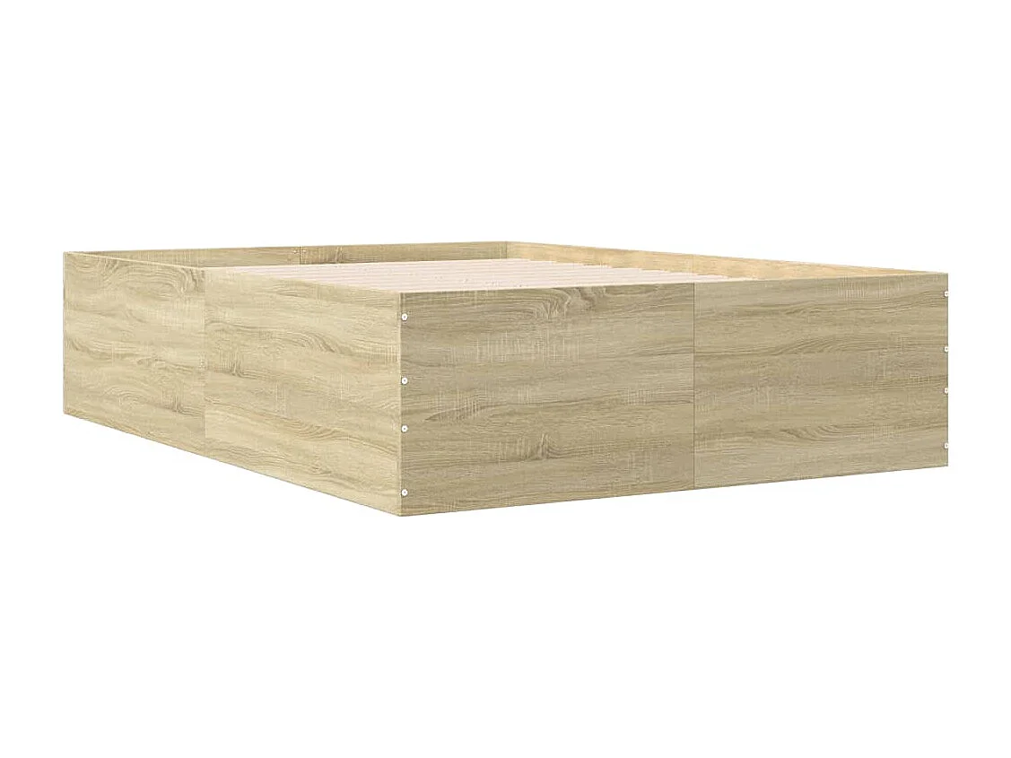 Cadre de lit sans matelas chêne sonoma 120x200 cm