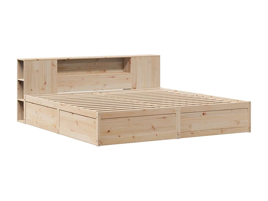 Cadre de lit sans matelas 180x200 cm bois massif de pin