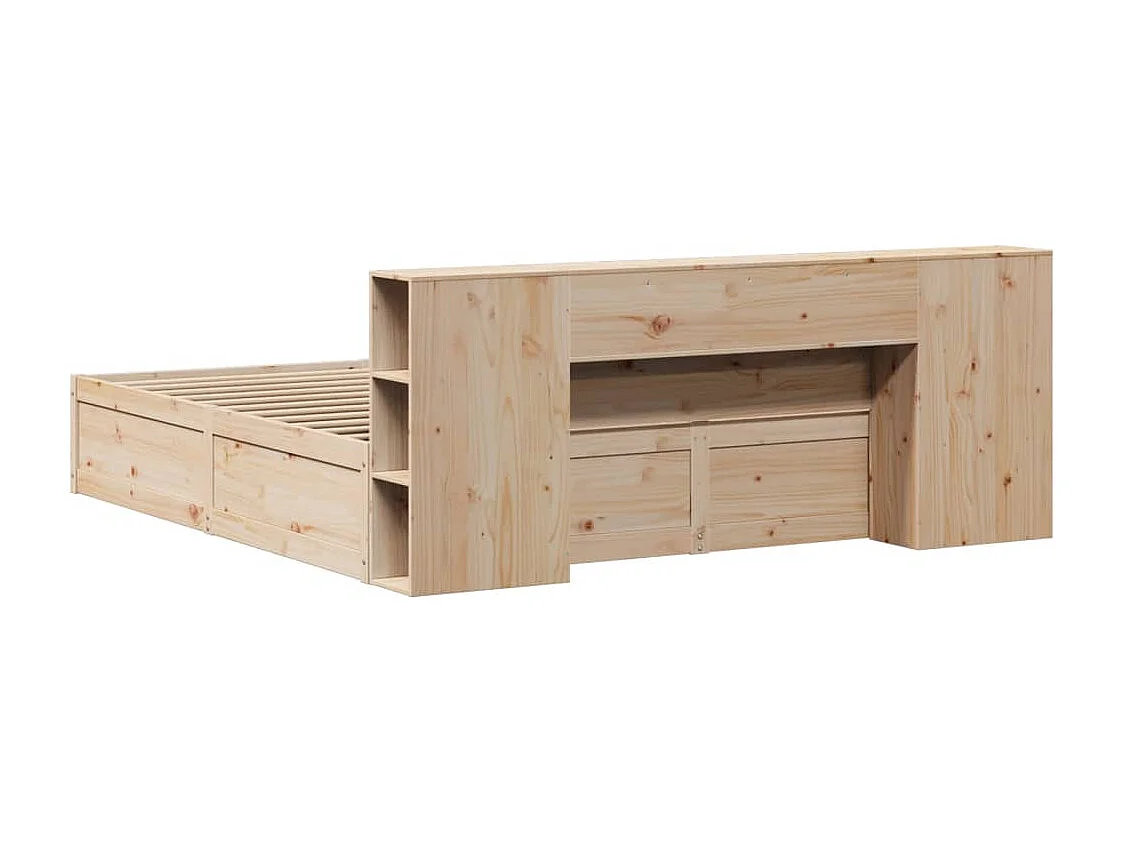 Cadre de lit sans matelas 180x200 cm bois massif de pin