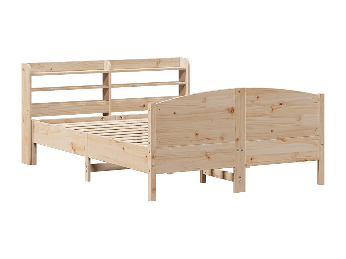 Cadre de lit sans matelas 160x200 cm bois massif de pin