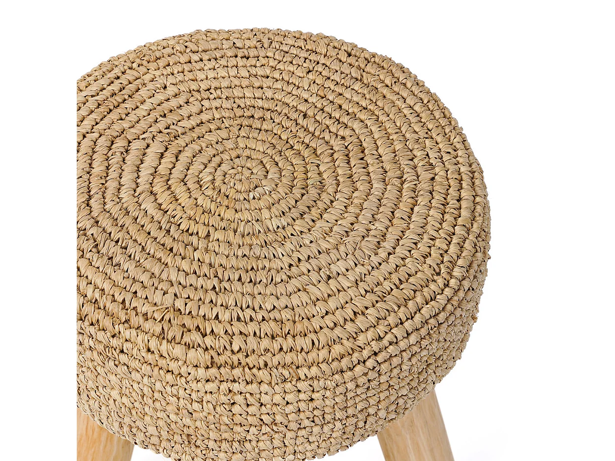 Le Tabouret Raphia - Naturel