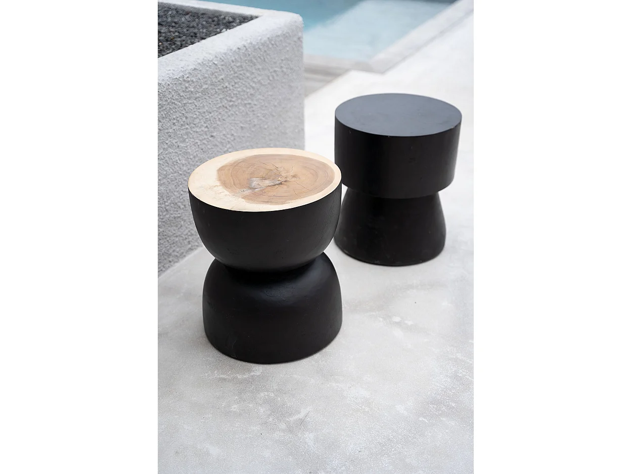 Le Tabouret Karbun - Noir Naturel