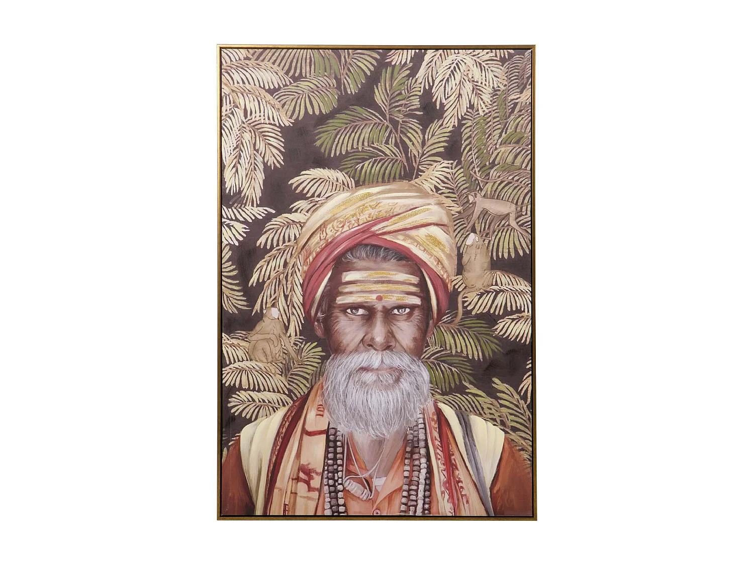 Cuadro Hombre 80% Pintado A Mano Marco 80x4x120 Cm