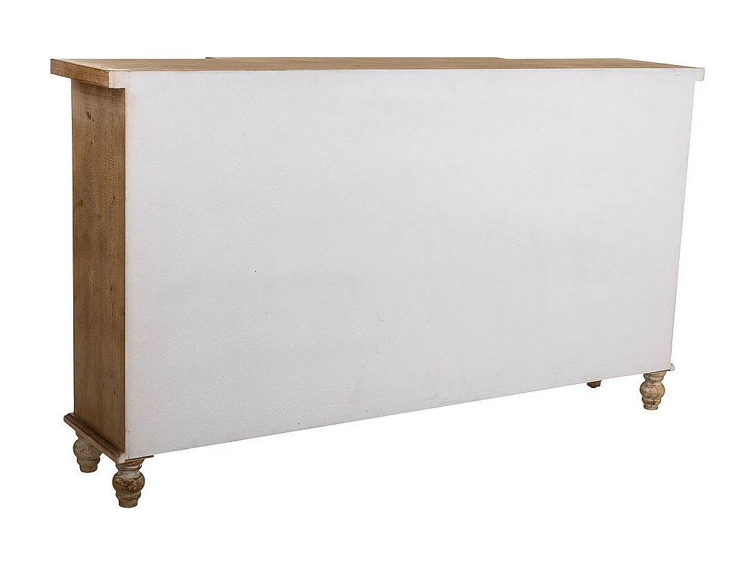 Aparador de madera tallada marrón 154x35x87