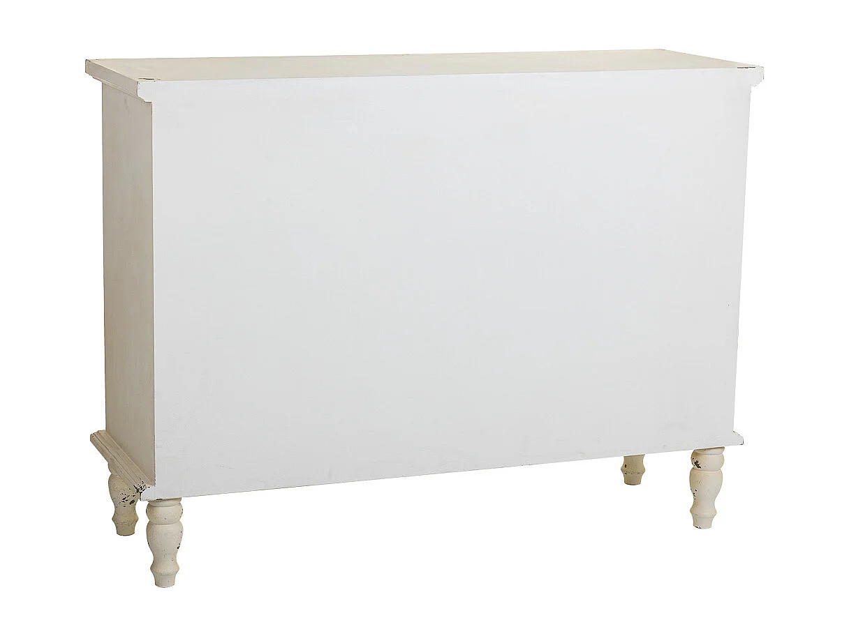 Buffet en bois blanc 120x40x91h