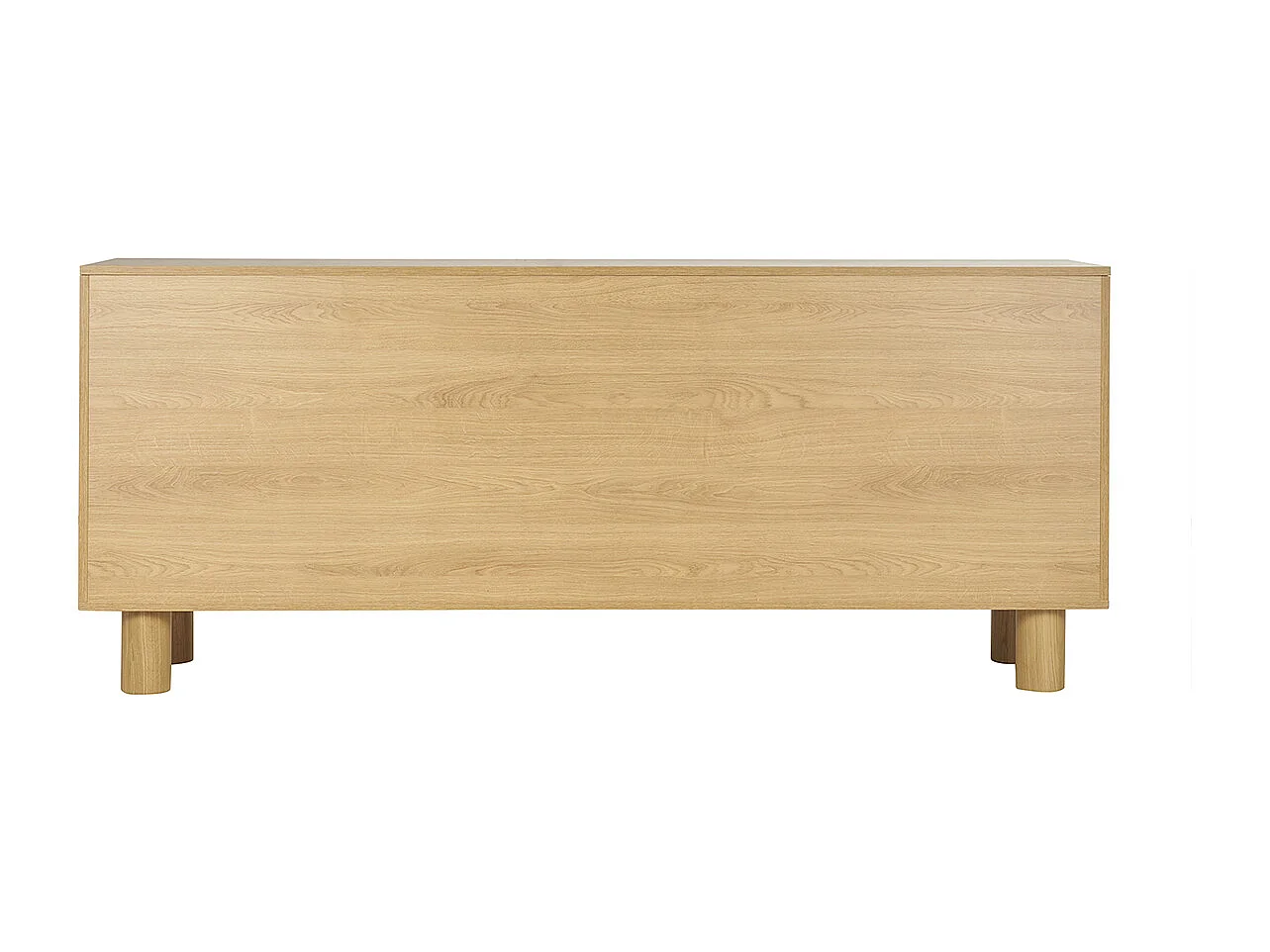 Aparador de 4 puertas roble macizo claro 180 cm GOSHI