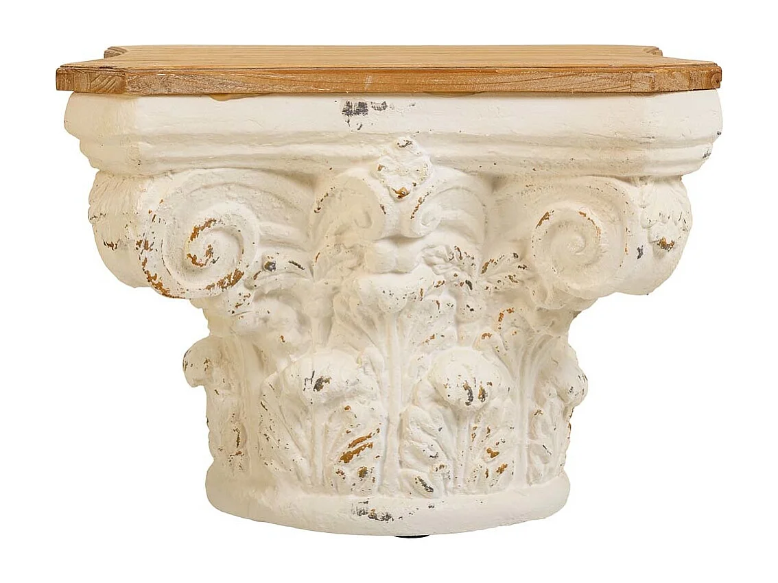 Brauner Couchtisch aus Holz 62x62x46h cm