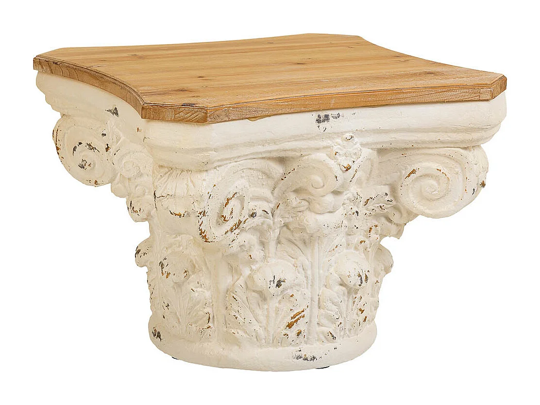 Brauner Couchtisch aus Holz 62x62x46h cm