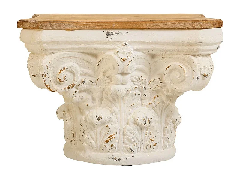 Mesa de centro de madeira marrom 62x62x46