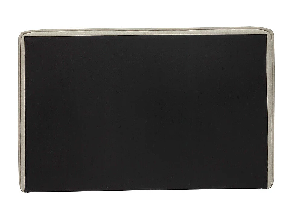 Tête de lit en tissu effet velours beige naturel L175 cm MARCIA