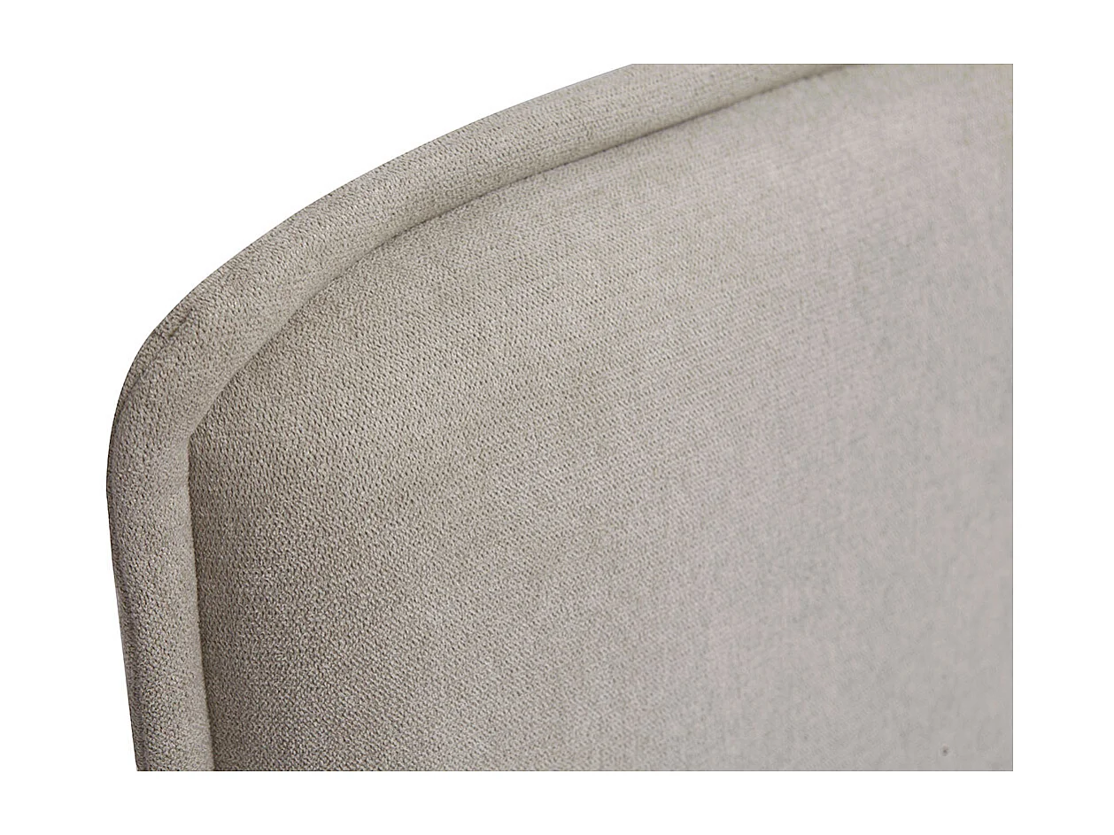 Tête de lit en tissu effet velours beige naturel L175 cm MARCIA