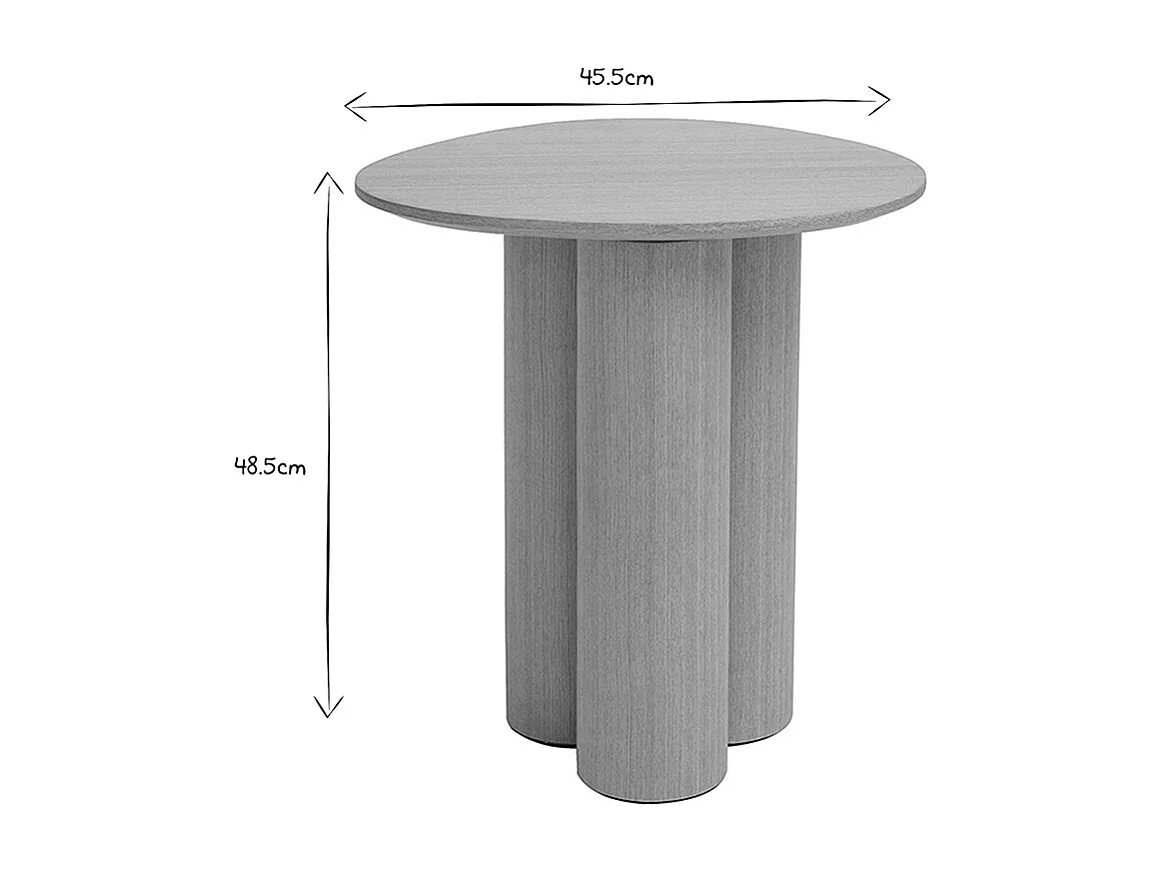 Table d'appoint bois clair L44 cm HOLLEN