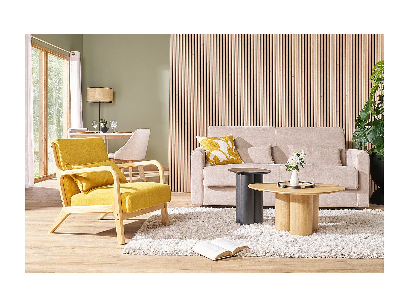 Mesa auxiliar de diseño negra HOLLEN