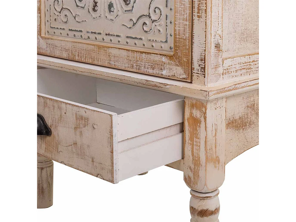 Brauner geschnitzter Holzschrank 55x36x160h cm