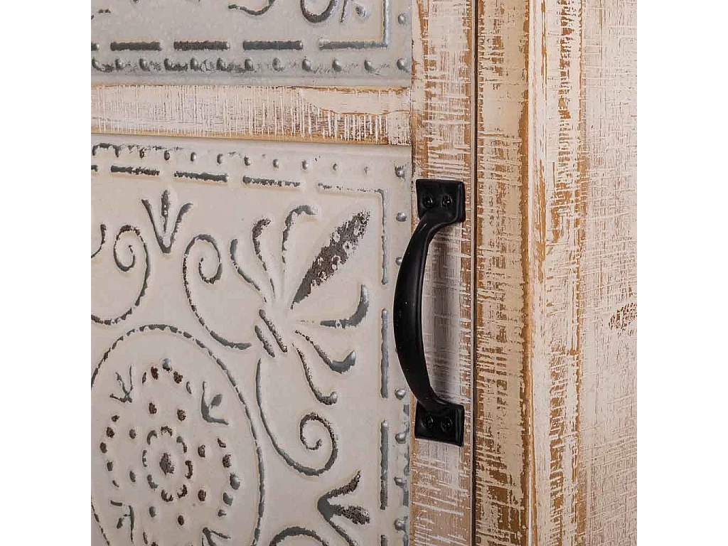 Brauner geschnitzter Holzschrank 55x36x160h cm