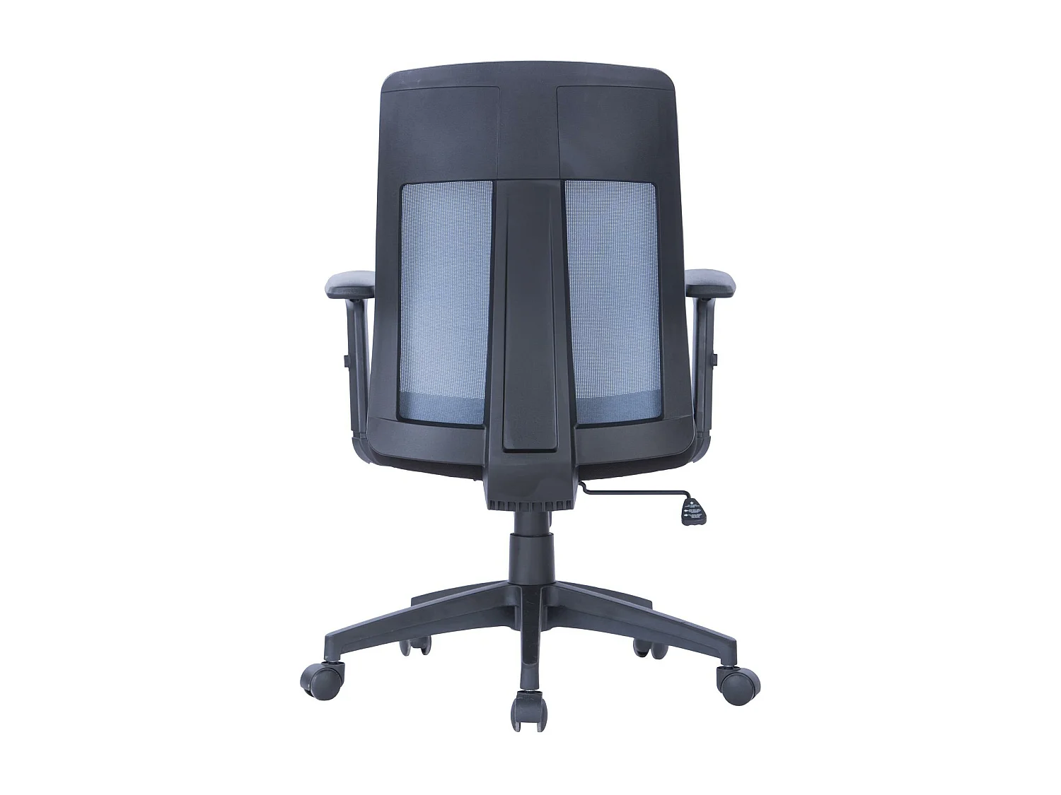 Laguna | Chaise de bureau à dossier haut en tissu gris / noir