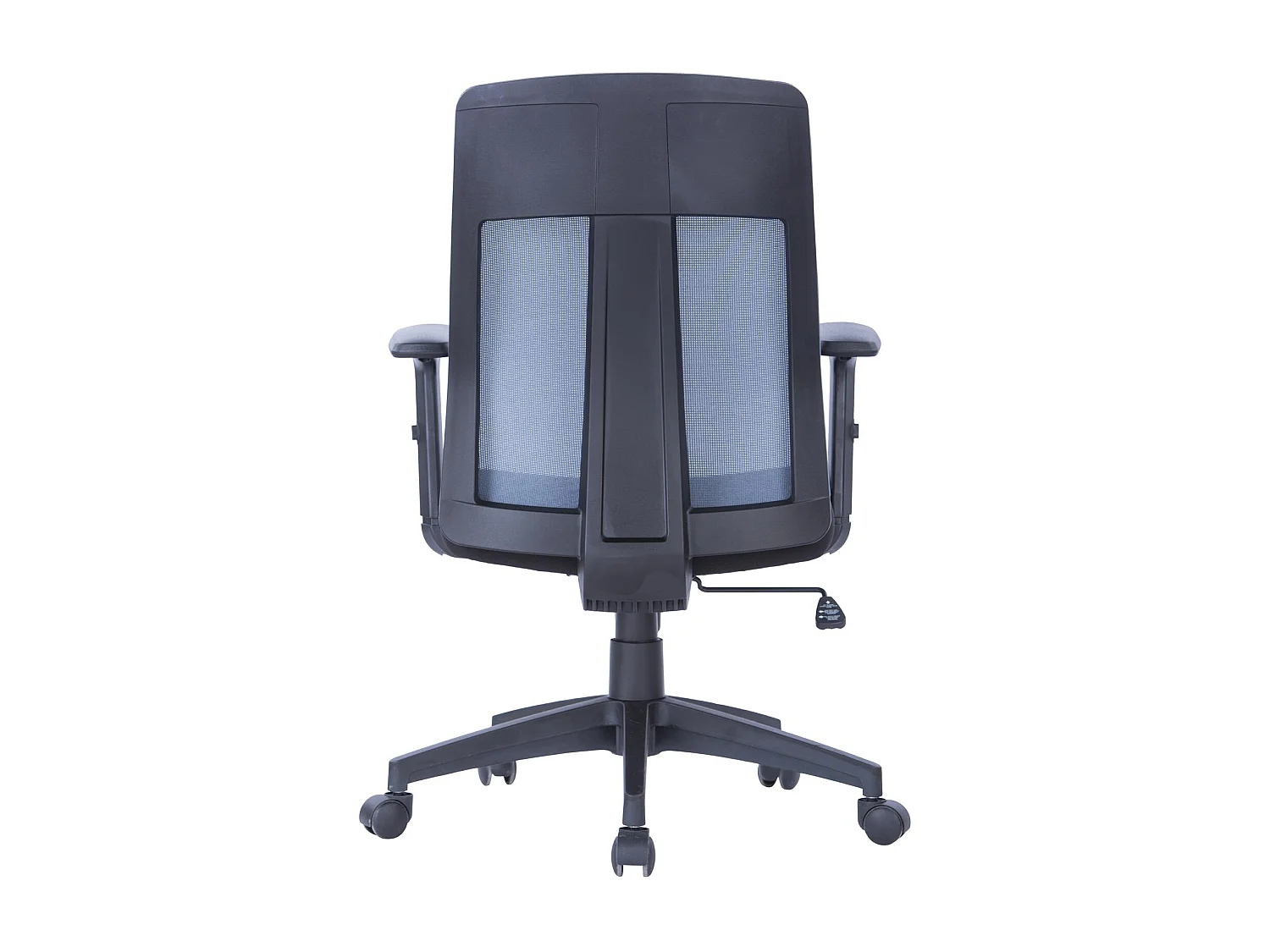 Laguna | Bureaustoel met hoge rugleuning in stof grijs/zwart