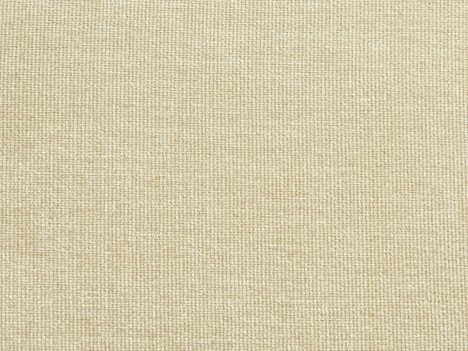 Lot de 2 chaises en tissu et métal blanc - Beige - TANURY