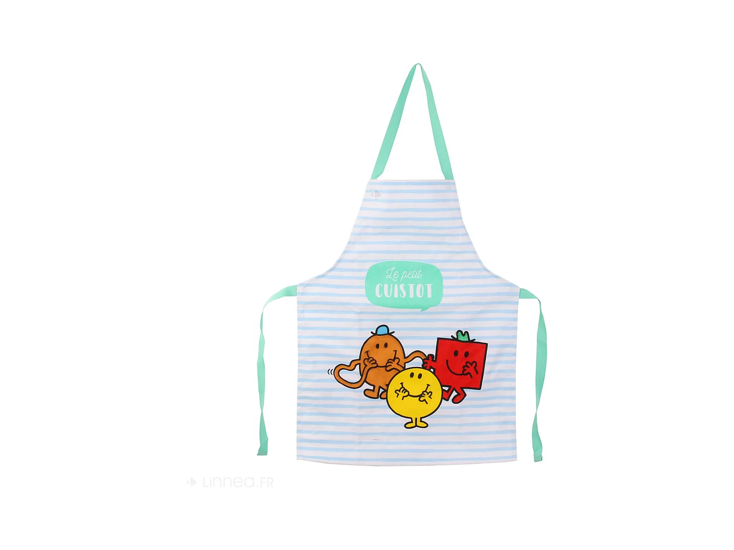 Tablier de cuisine enfant MONSIEUR MADAME vert