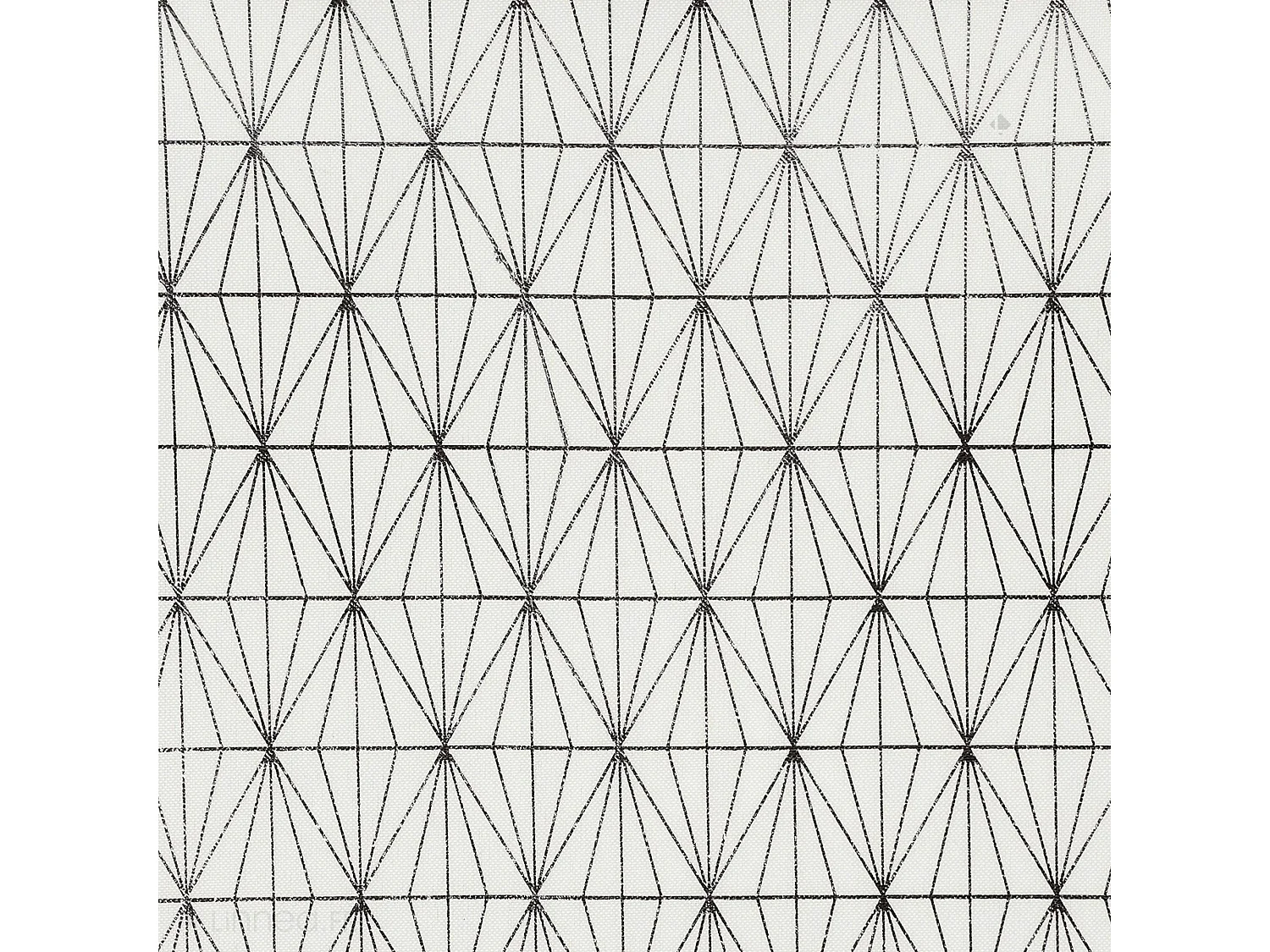 Nappe rectangle 140x250 cm GOLD motifs géométriques blanche argentée