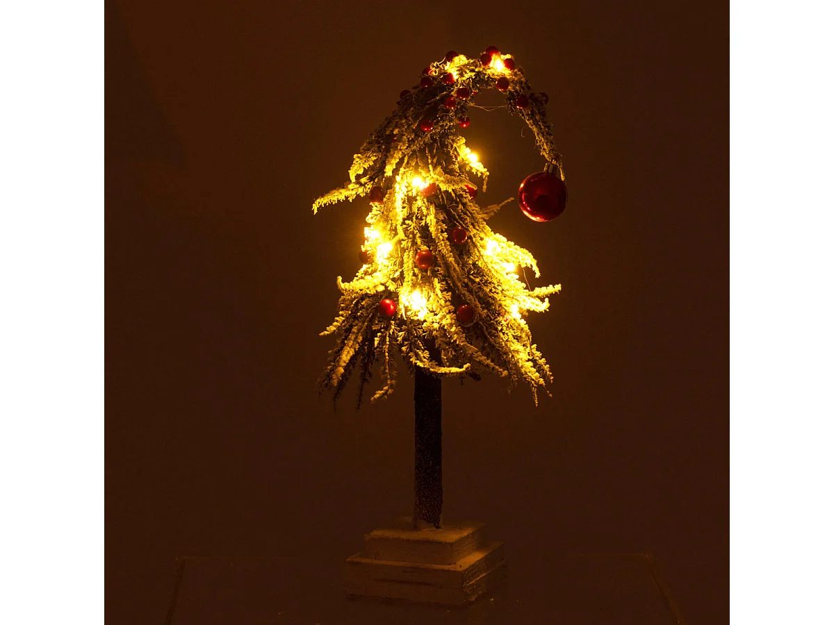 Sapin de Noël Déco à LED "Phil" 45cm Vert