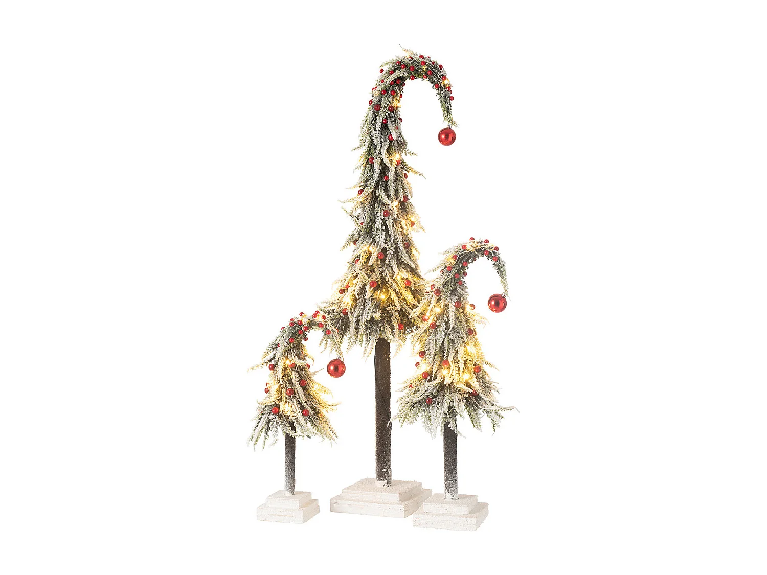 Sapin de Noël Déco à LED "Phil" 45cm Vert