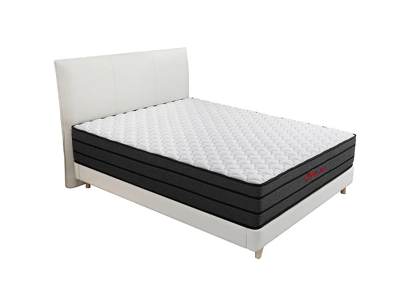 Matelas 160x200 cm INRE Très épais 25 cm Mousse mémoire de forme, Réversible Soutien Parfait, Hypoallergénique