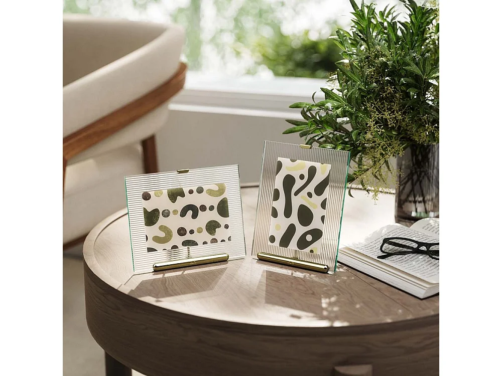 Flute Cornice portafoto Ottone