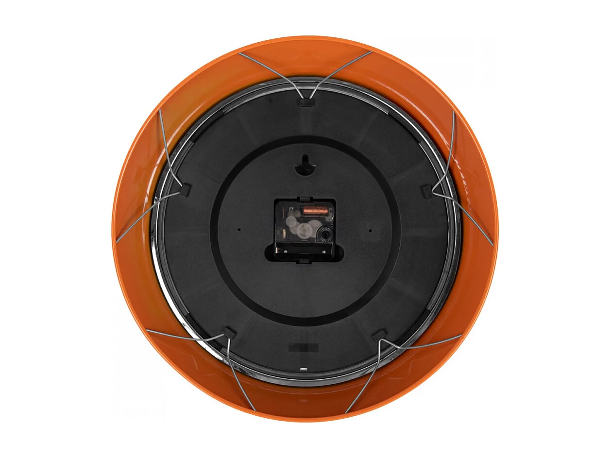 Horloge murale Modern Retro D34cm Orange  Present Time