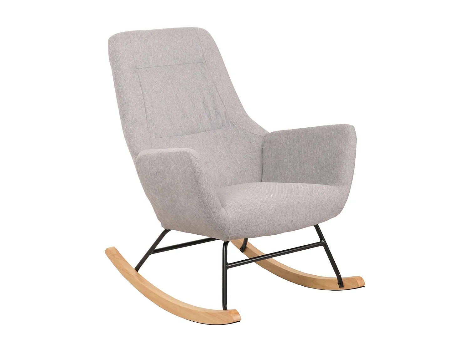 Chaise à bascule MCW-N13,  gris clair