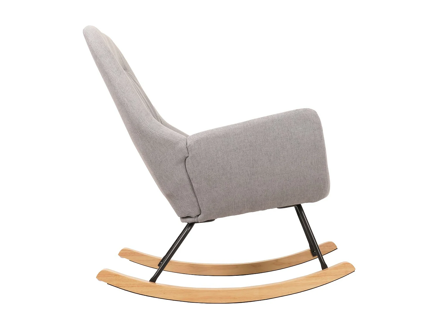 Chaise à bascule MCW-N13,  gris clair