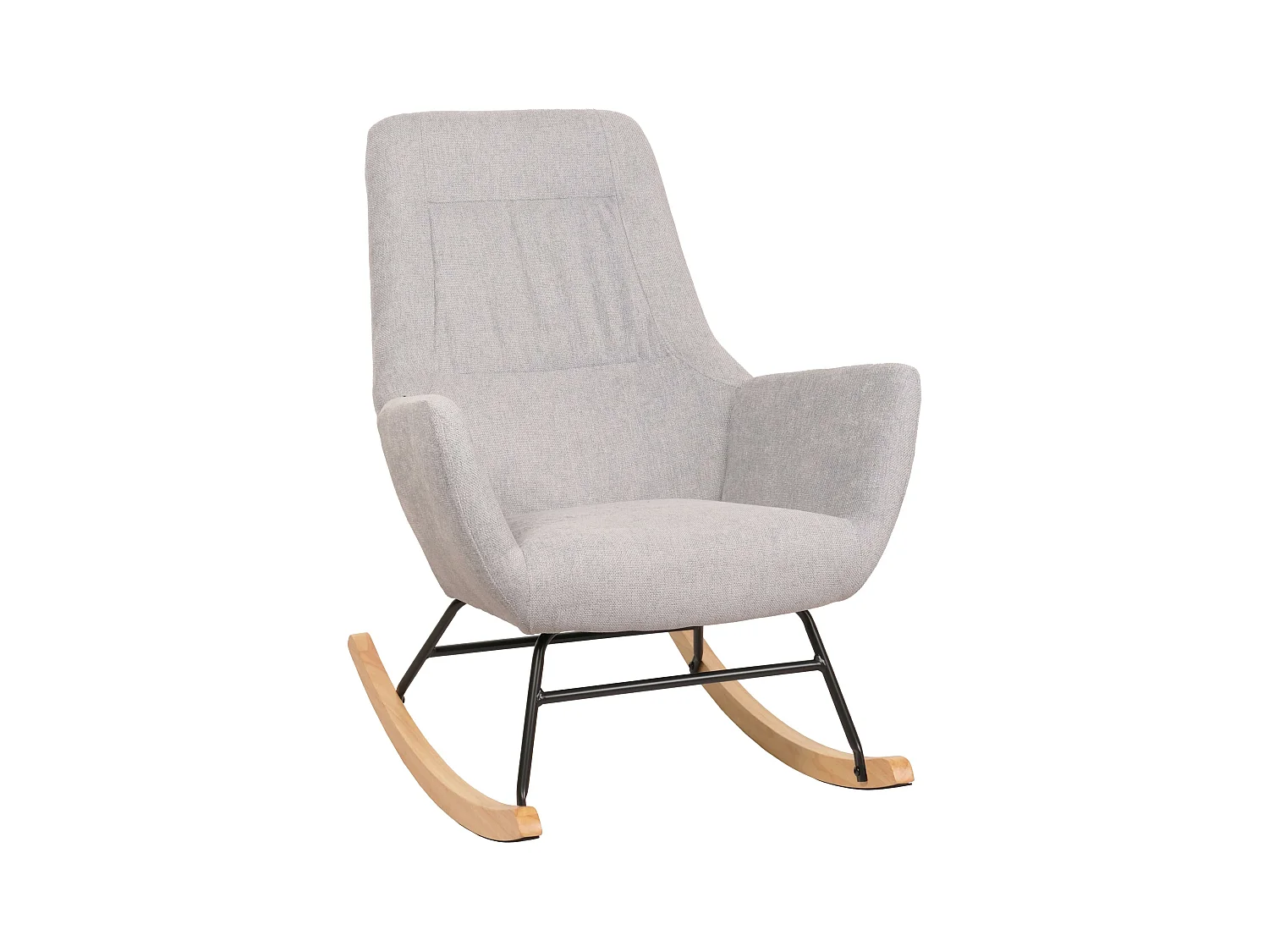 Chaise à bascule MCW-N13,  gris clair