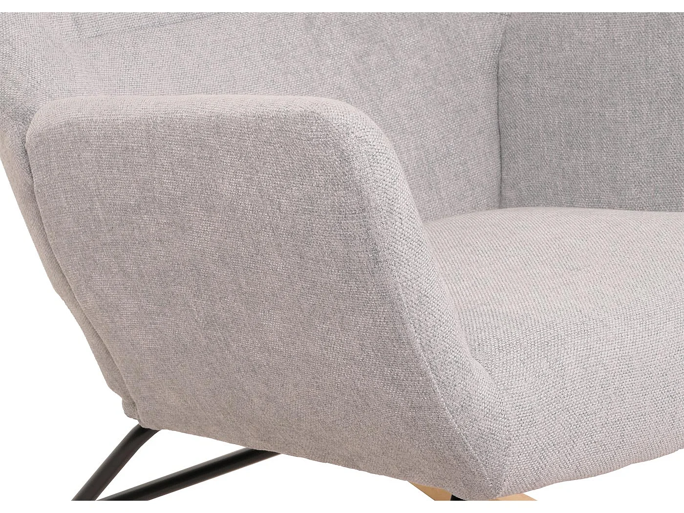 Fotel bujany MCW-N13,  jasnoszary