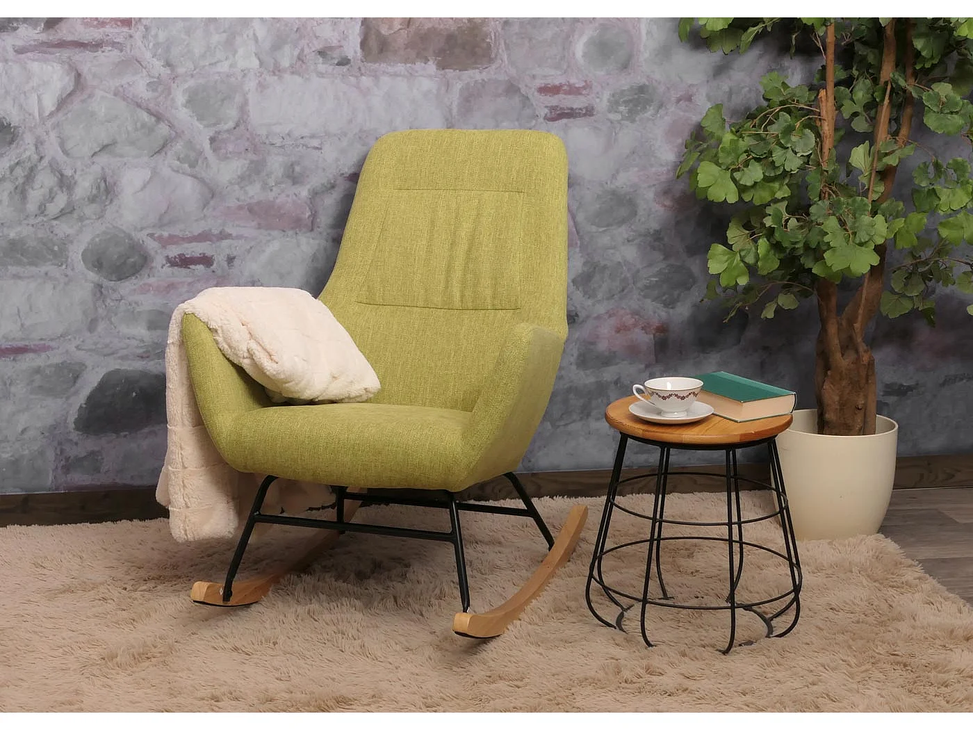 Schommelstoel MCW-N13,  groen