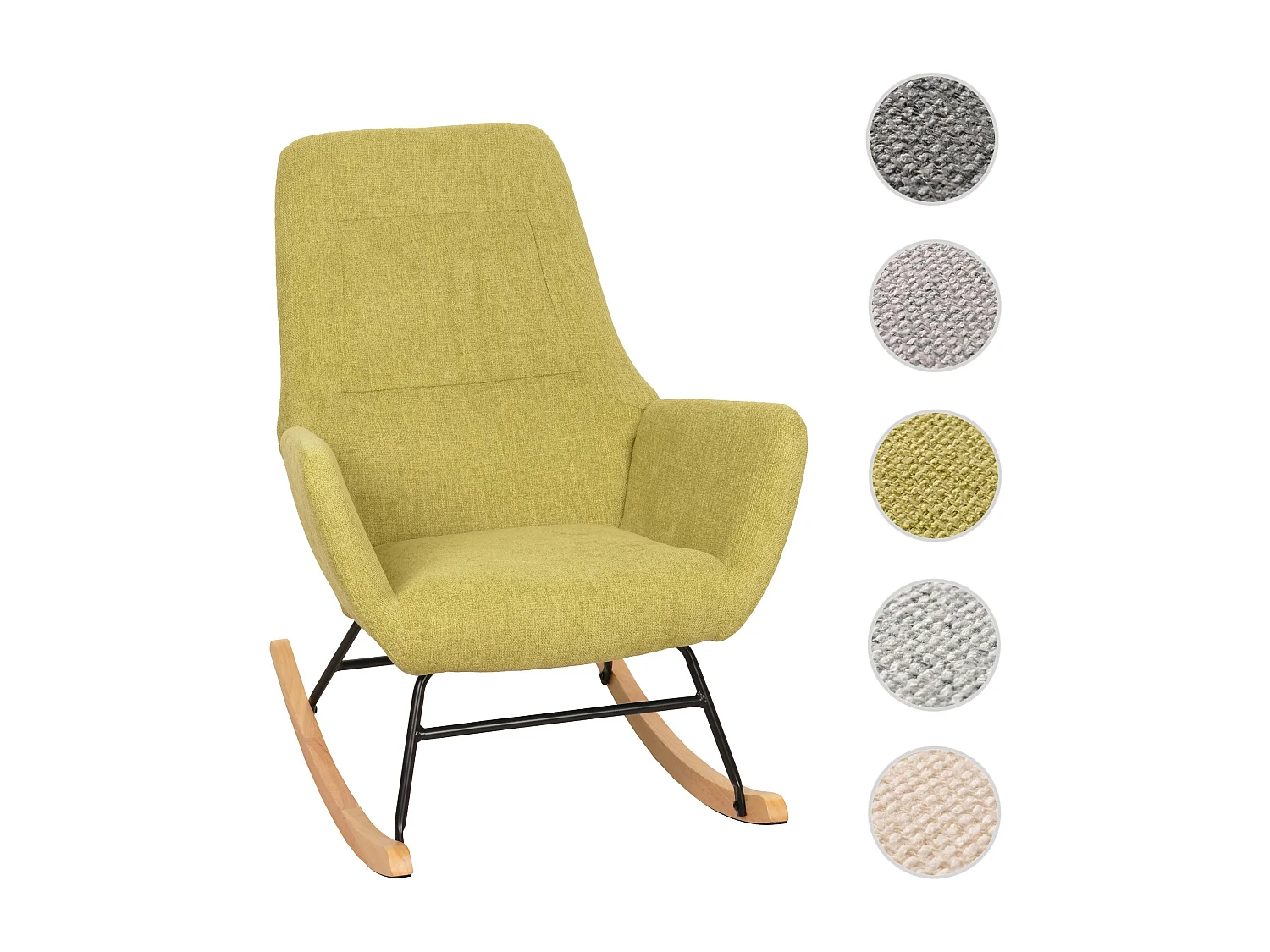 Chaise à bascule MCW-N13,  vert