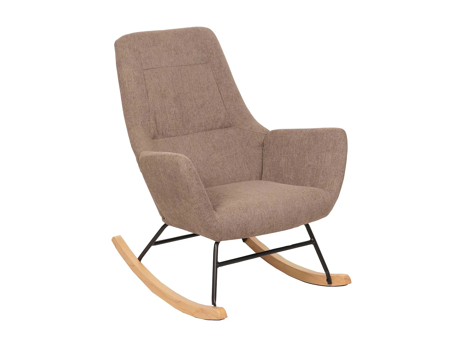 Chaise à bascule MCW-N13,  marron