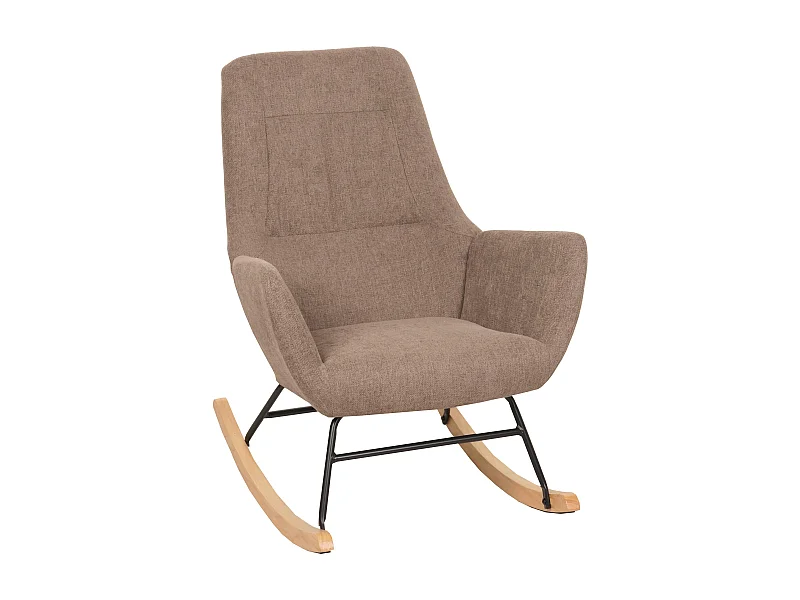 Chaise à bascule MCW-N13,  marron