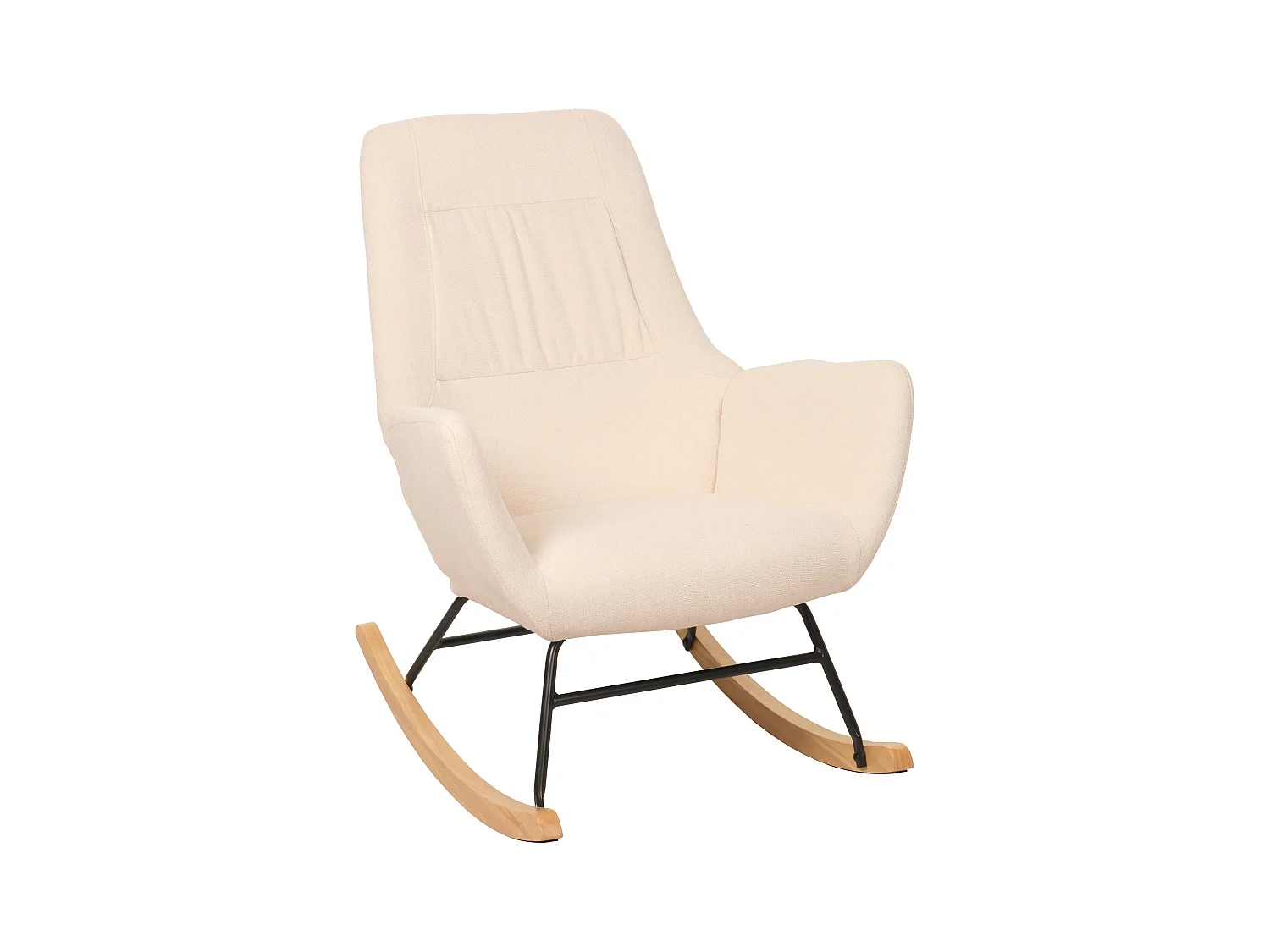 Chaise à bascule MCW-N13,  crème