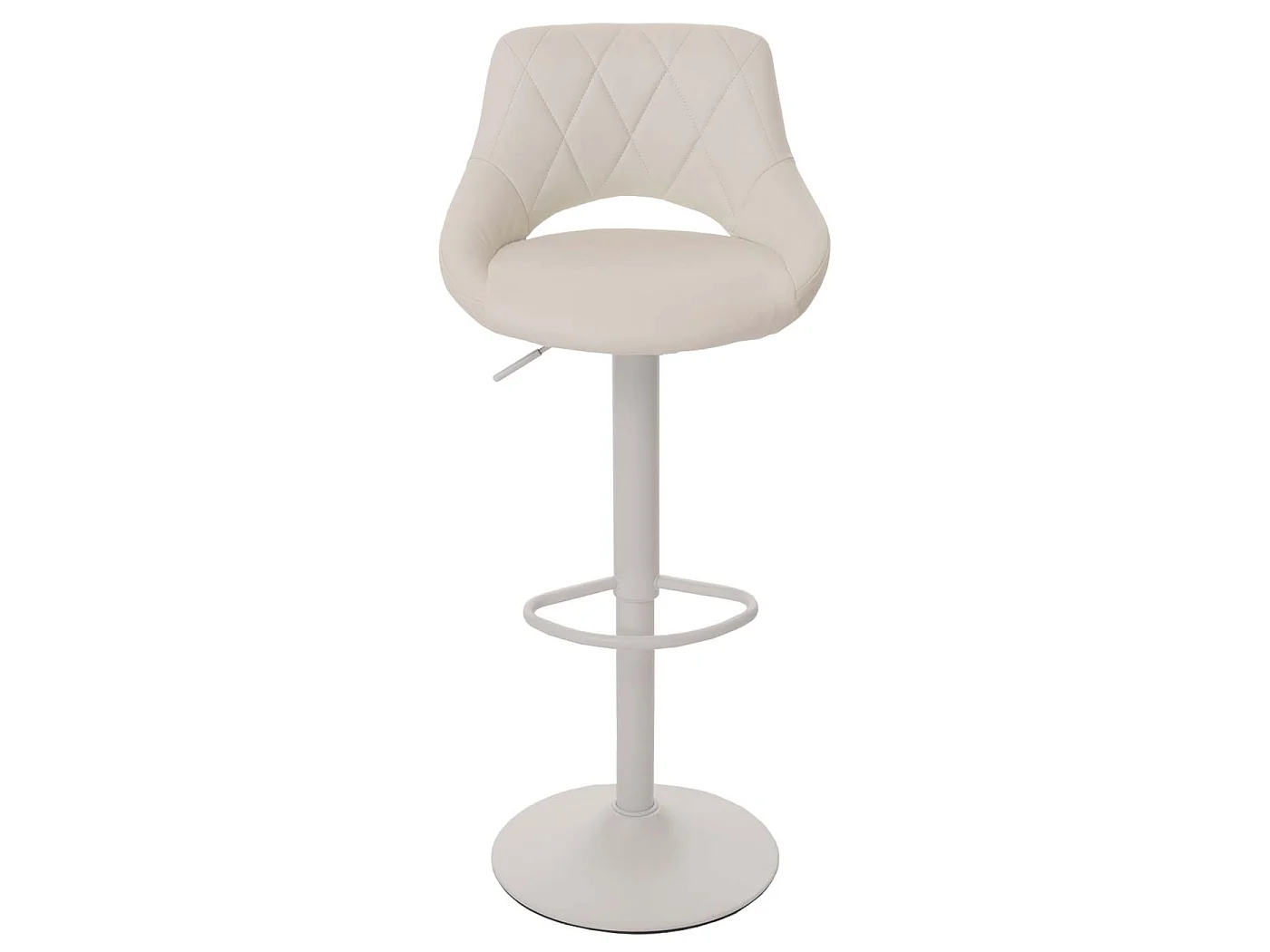Set of 2 bar stools MCW-N64,  white